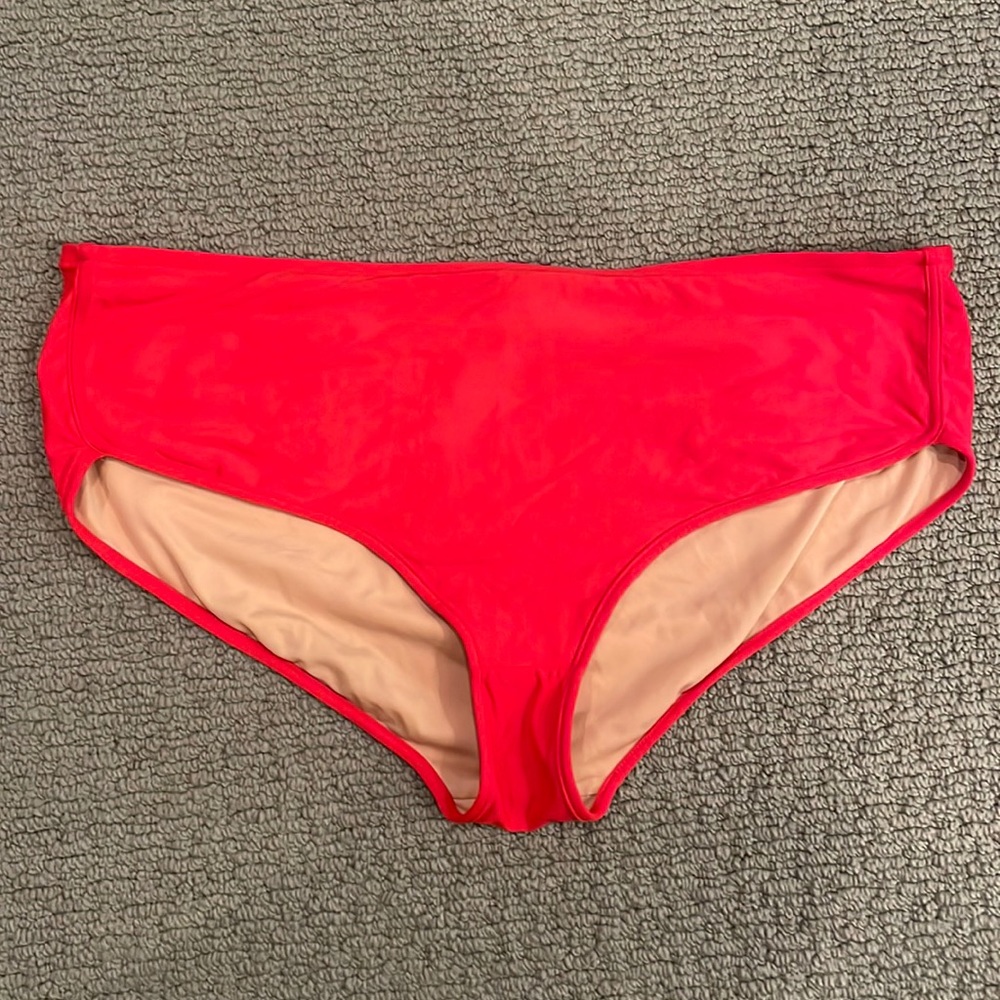 Bright red J. Crew bikini bottom